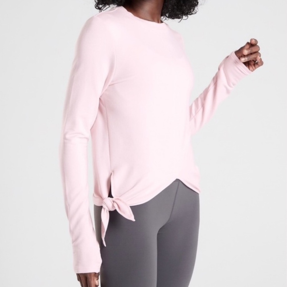 NWT Athleta Samsara Lavender Tie Sweatshirt XS